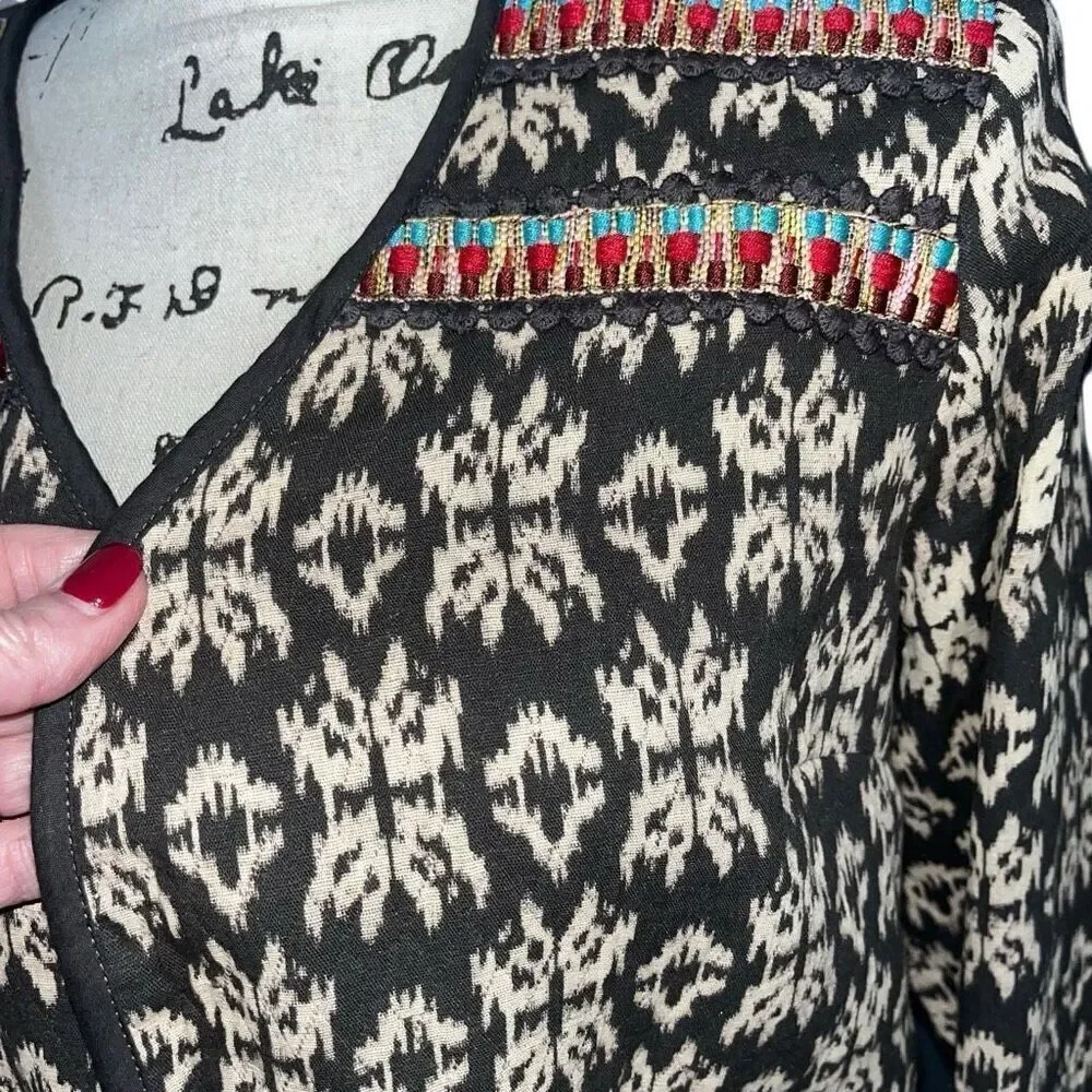 Forever 21 two-piece embroidered jacket & short set‎ NWT